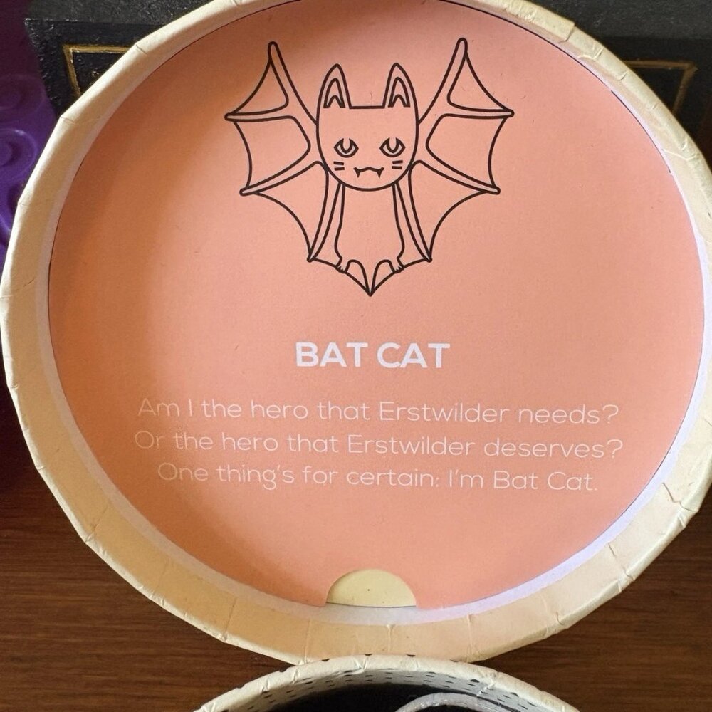 Erstwilder Bat Cat Brooch Halloween Brooch NWT Retired 2017 - Picture 7 of 7